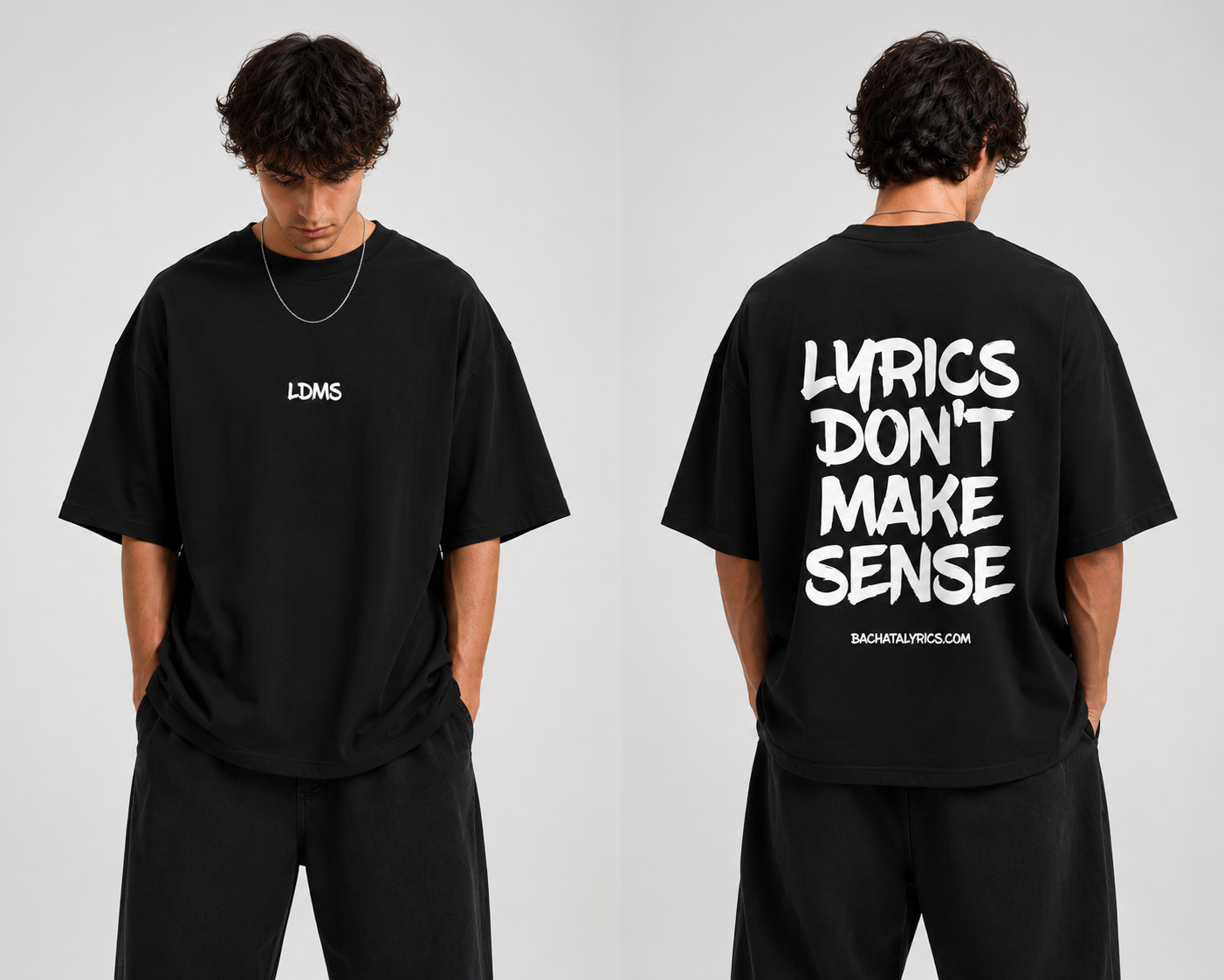 T-Shirt Noir « Lyrics don't make sense »